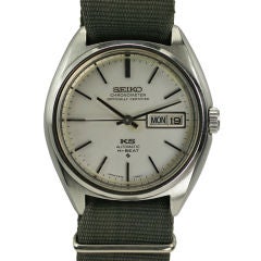 Vintage King SEIKO Stainless Steel Hi-beat Automatic Cal 5626 c. 1970's