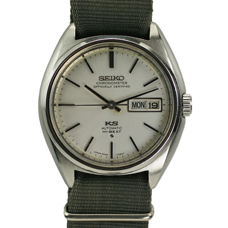 King SEIKO Stainless Steel Hi-beat Automatic Cal 5626 c. 1970's