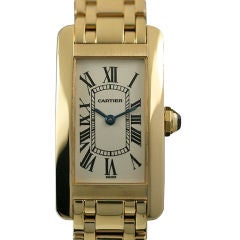 Cartier 18k Lady's American Tank