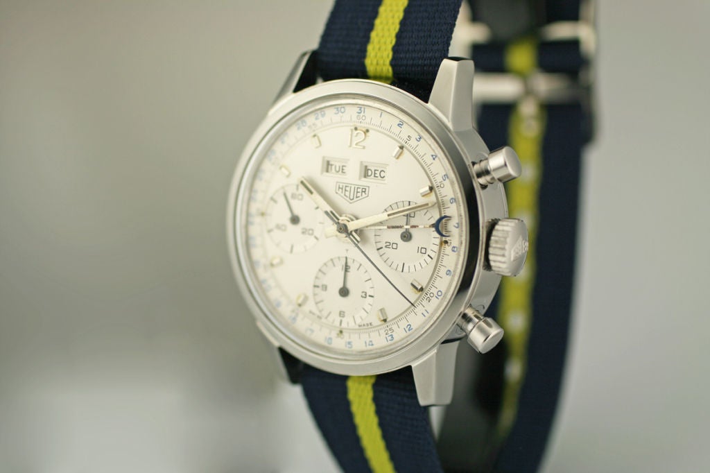 Men's Heuer Triple Date Chronograph