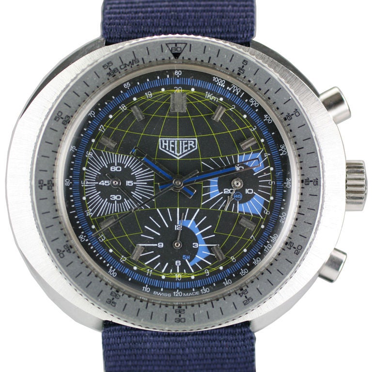 HEUER Mappamondo / Globe Chronograph
