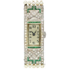 Antique Platinum Art Deco  H. Wheeler Lady's Wristwatch