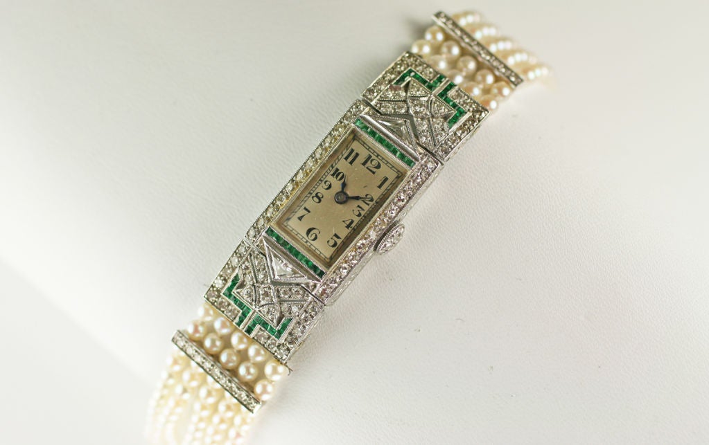 Platinum Art Deco  H. Wheeler Lady's Wristwatch 2
