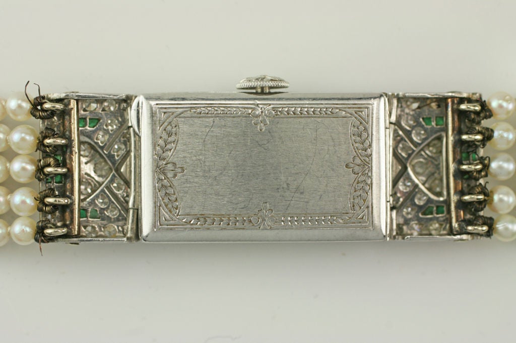 Platinum Art Deco  H. Wheeler Lady's Wristwatch 3