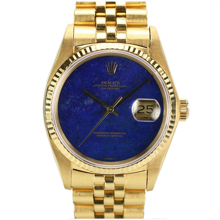 Rolex Date Just Lapis Lazuli Dial