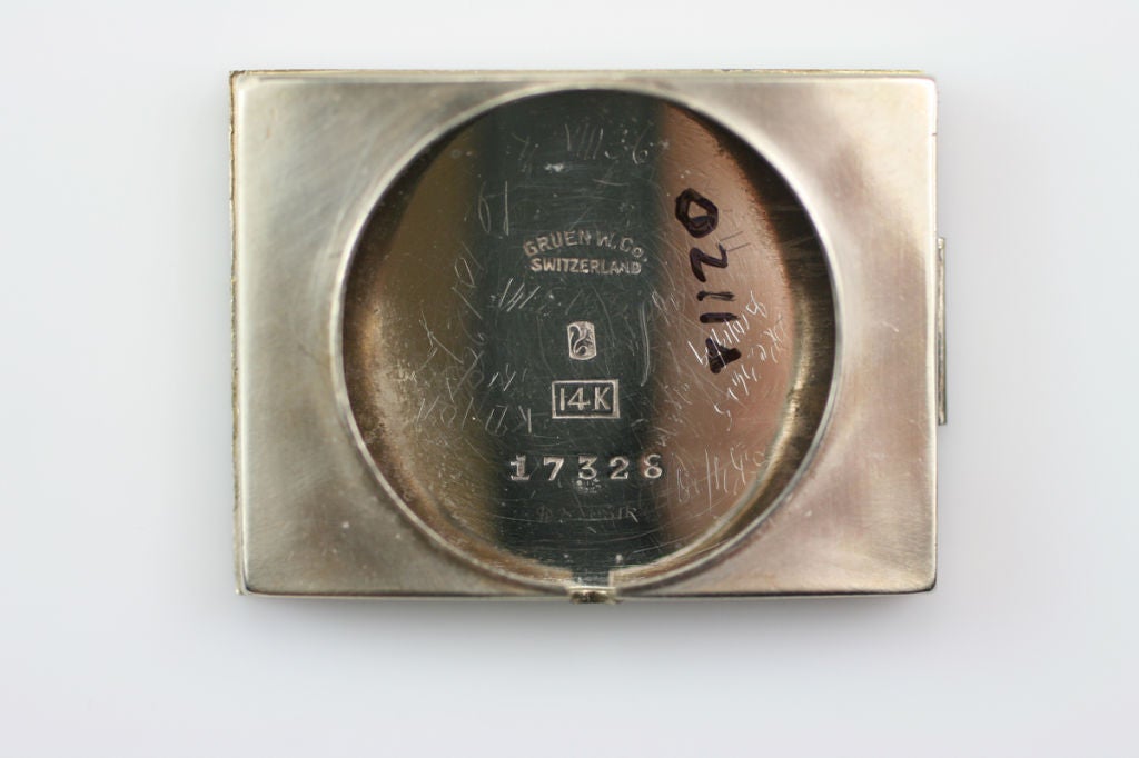 Gruen Art Deco Tank Gold Watch 1