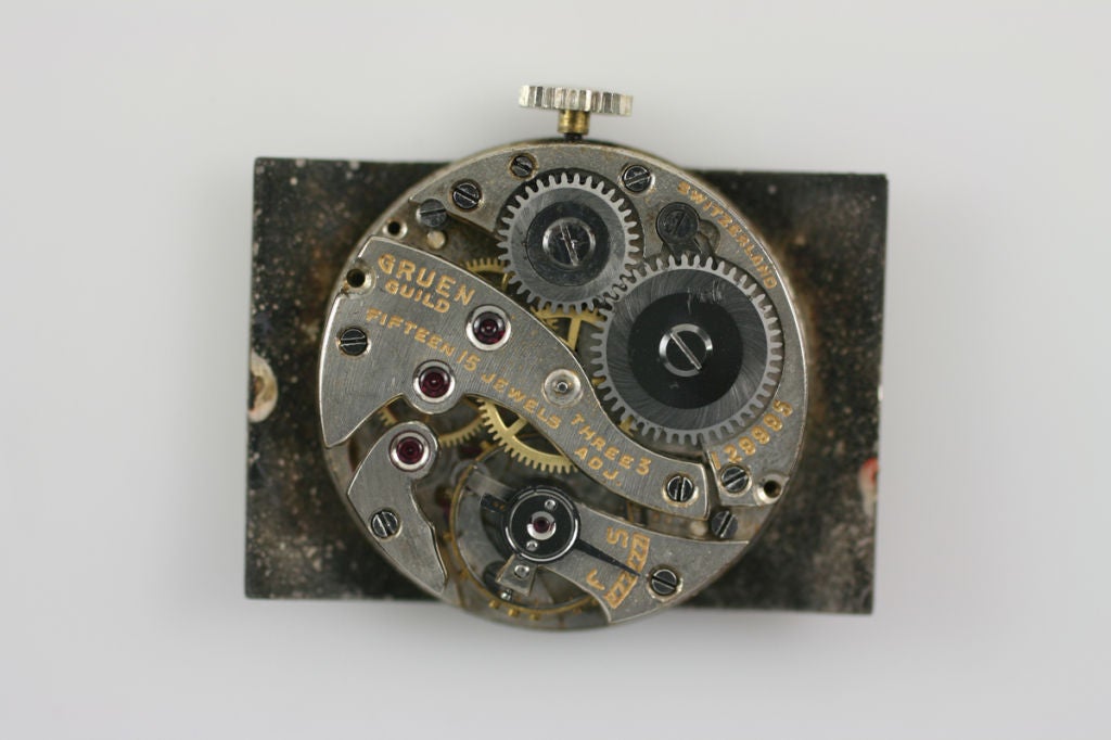 Gruen Art Deco Tank Gold Watch 2