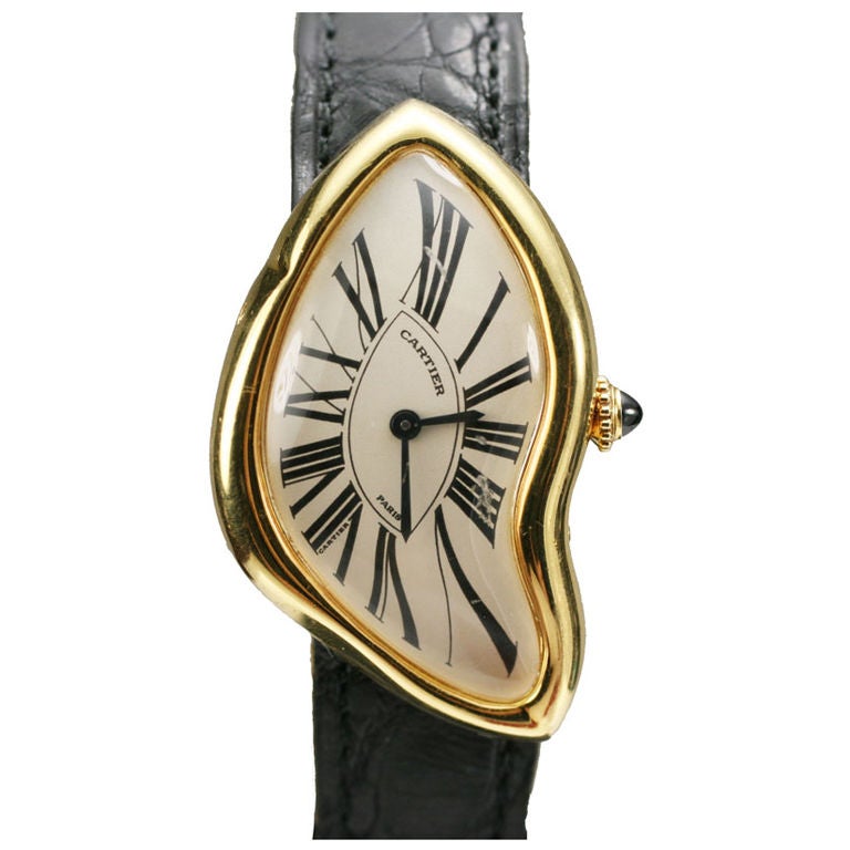 cartier crash watch 