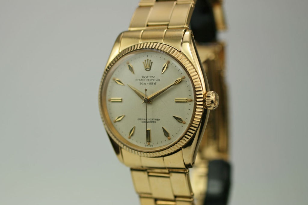 Men's ROLEX Chronometer Yellow Gold Ref 6567