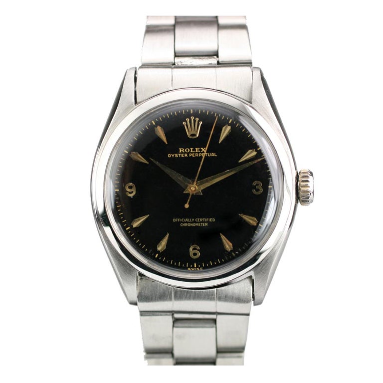 ROLEX Stainless Steel Oyster Perpetual Ref 6084 circa 1950s