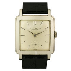 IWC Stainless Steel Square Case "Cioccolatone" circa 1950s