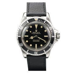 ROLEX Stainless Steel Gilt Submariner Wristwatch Ref 5512