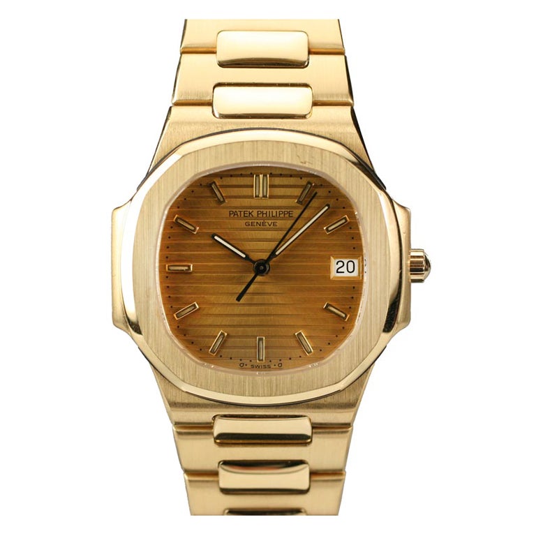 PATEK PHILIPPE Nautilus en or jaune  Montre-bracelet réf. 3900, c.1980