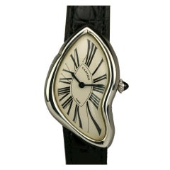 CARTIER Platinum Crash Limited Edition Armbanduhr ca. 1990er Jahre