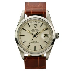 TUDOR Stainless Steel Oyster Prince Date + Day Wristwatch