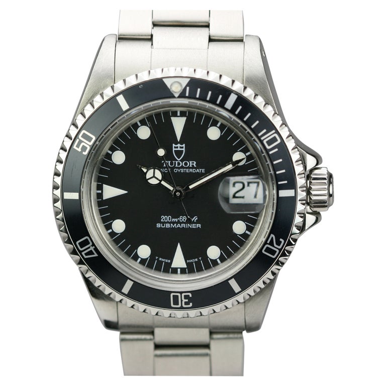 TUDOR Stainless Steel Prince Oysterdate Submariner Wristwatch