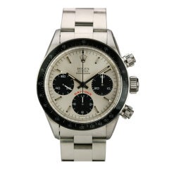Rolex Stainless Steel Cosmograph Daytona Wristwatch Ref 6263