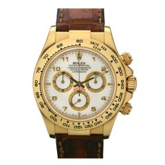 Rolex Yellow Gold Cosmograph Daytona Wristwatch Ref 116518