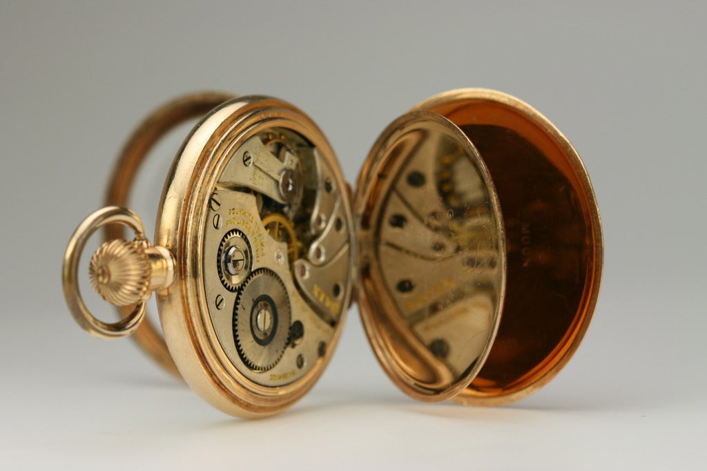 Men's Rolex Yellow Gold Pocket Watch circa 1940s