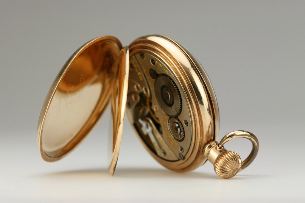 Rolex Yellow Gold Pocket Watch circa 1940s 3