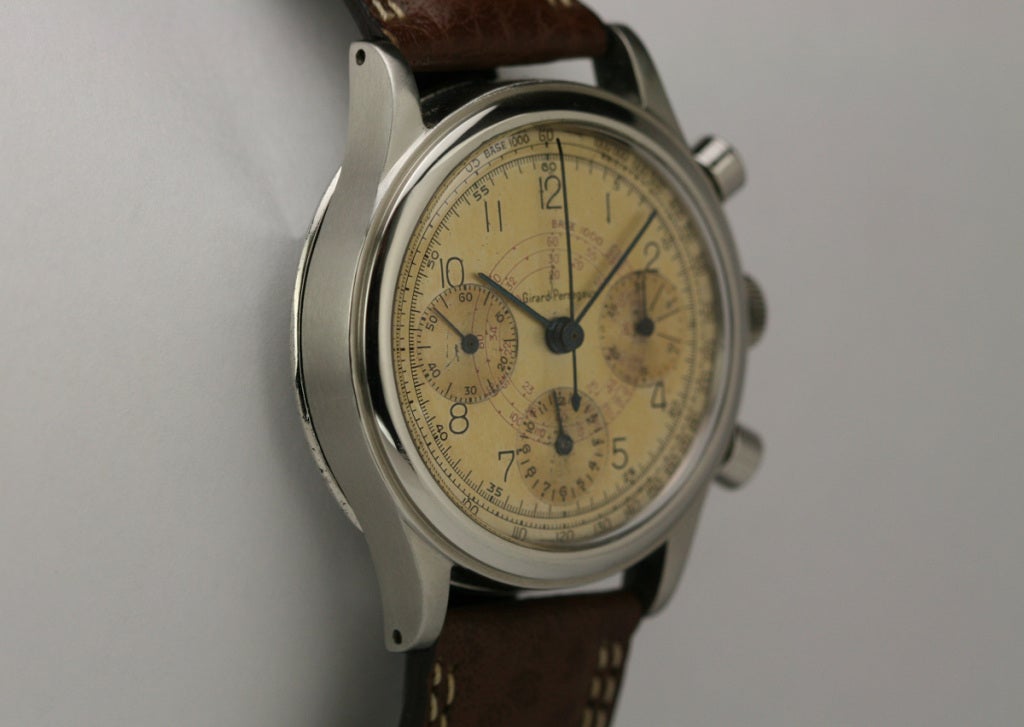 Men's Girard-Perregaux Stainless Steel Chronograph Wristwatch
