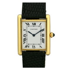 Cartier Yellow Gold Tank Wristwatch c.1970's