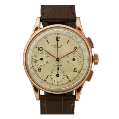 Universal Montre-bracelet chronographe Compax rose doré/acier