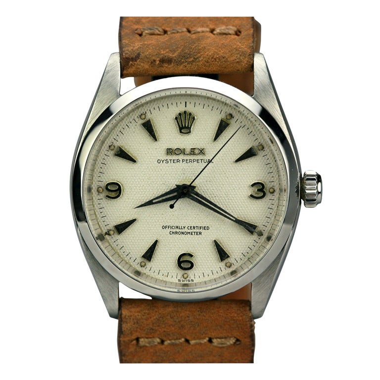 Rolex Stainless Steel Chronometer Wristwatch Ref 6564 at 1stdibs