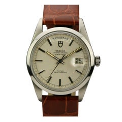 Tudor Stainless Steel Oyster Prince Date + Day Watch Ref 7017