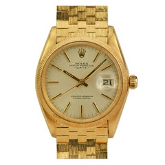 Rolex Yellow Gold Oyster Perpetual Date Automatic Wristwatch Ref 1507