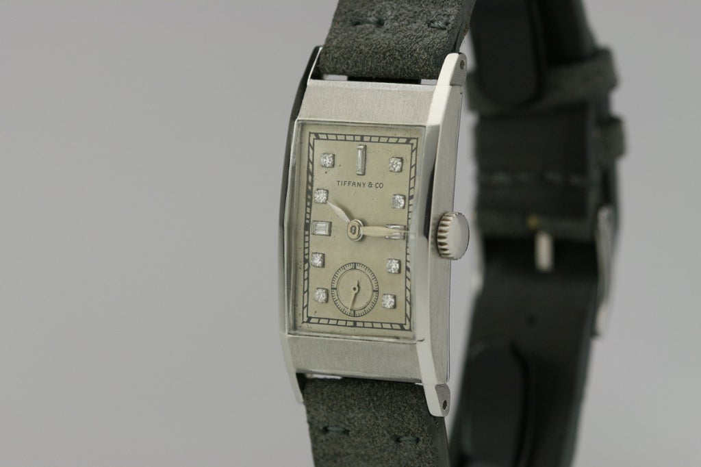 Patek Philippe Platinum Wristwatch Retailed By Tiffany Ref 428