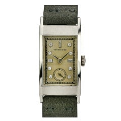 Patek Philippe Platinum Wristwatch Retailed By Tiffany Ref 428
