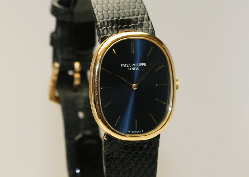 Men's Patek Philippe Yellow Gold Ellipse Wristwatch Ref 3848
