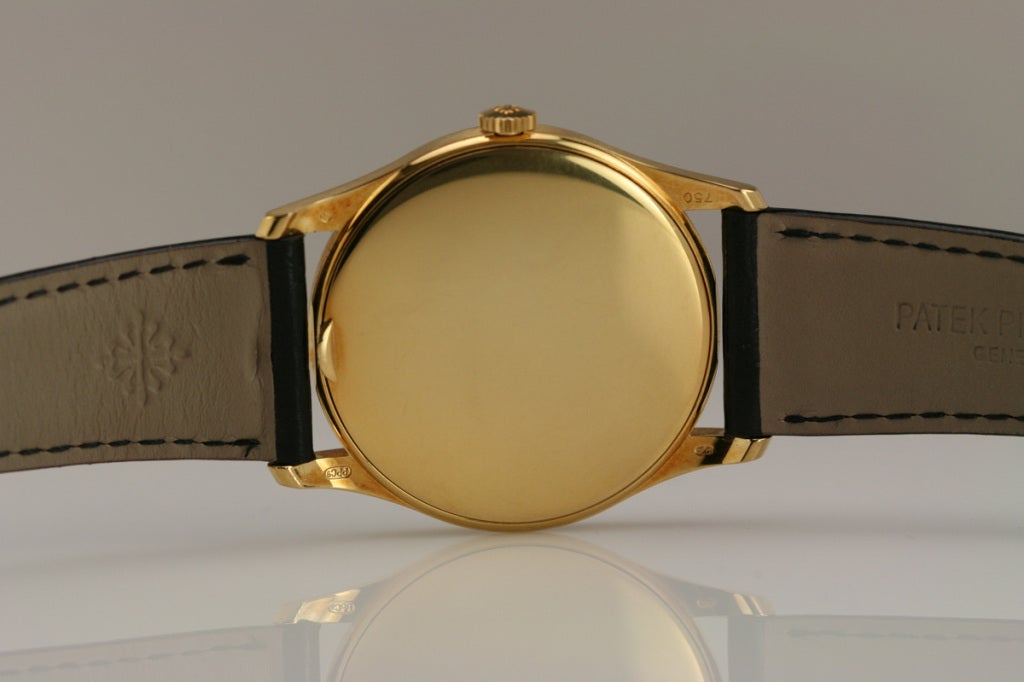 Men's Patek Philippe Yellow Gold Calatrava Wristwatch Ref 5196J 