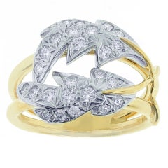 TIFFANY SCHLUMBERGER Gold, Platinum and Diamond Ring