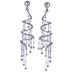 Lorraine Schwartz Diamond Drop Christina Aguilera Earrings 7