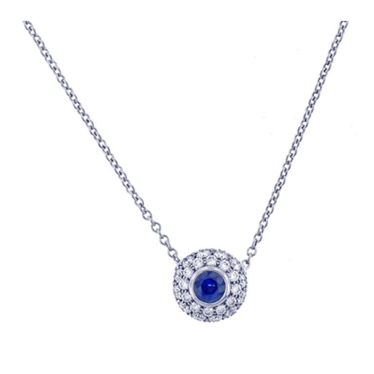 Tiffany sapphire pendant Clearance