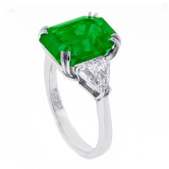 Gem Colombian Emerald Ring 9