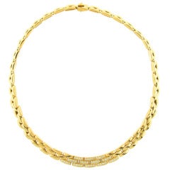 Cartier Panthere Diamond Gold Necklace