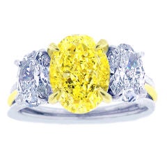 Canary diamond ring