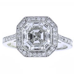 Asscher Cut Diamond Ring. 10