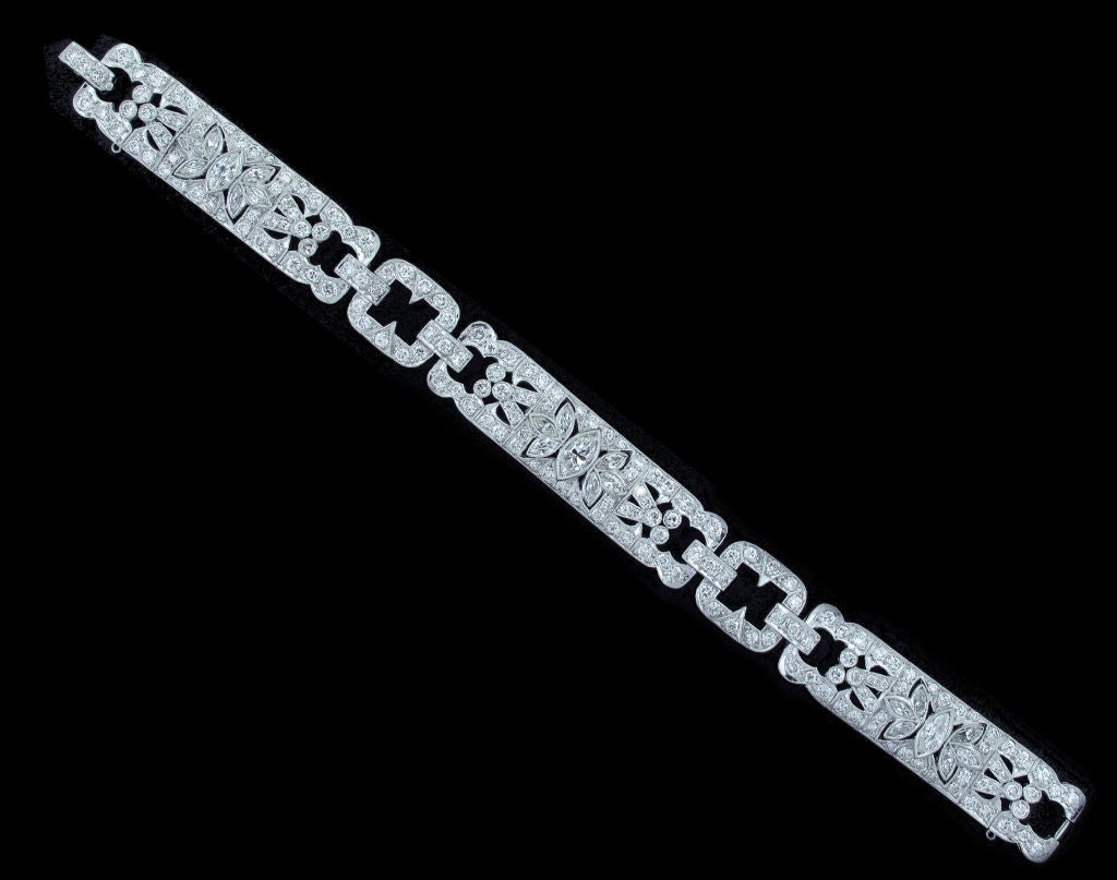 vintage art deco diamond bracelet