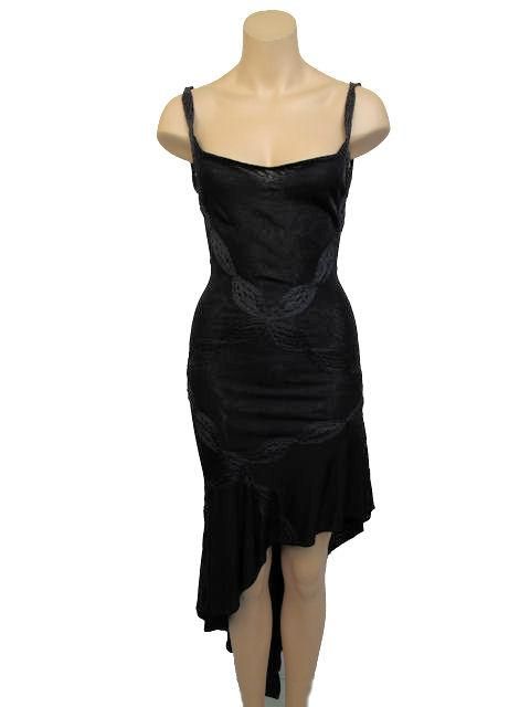 John GALLIANO For DIOR Black Asymmetrical Hem Dress
