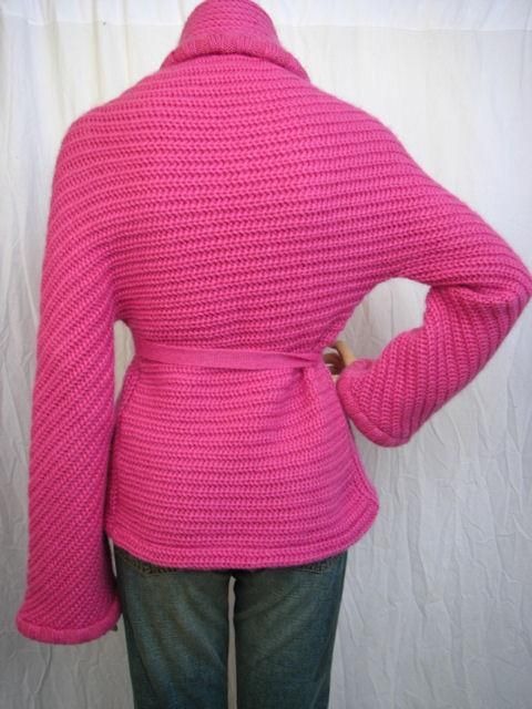 Missoni Pink Oversized Belted Cardigan For Sale 1