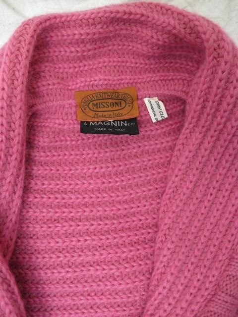 Missoni Pink Oversized Belted Cardigan For Sale 2