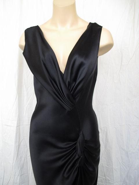 Women's John GALLIANO For DIOR Black Twisted Detail Dress