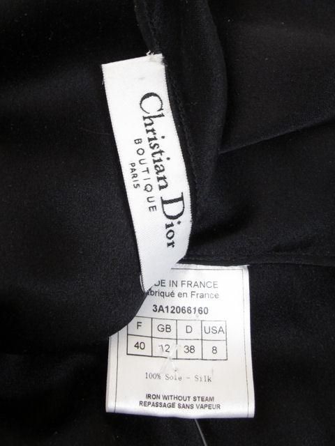 John GALLIANO For DIOR Black Twisted Detail Dress 5