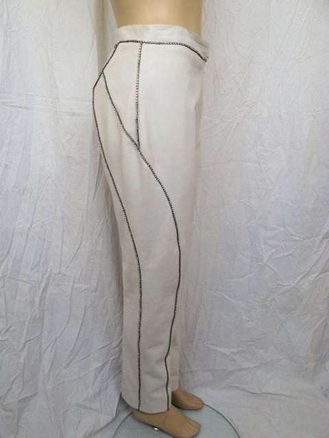 off-white leather pants
