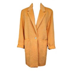 Vintage GIANNI VERSACE Peach Alpaca Coat