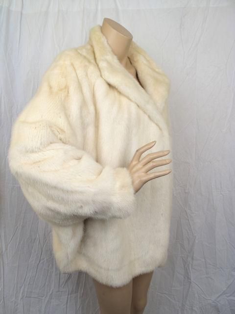 white mink jacket